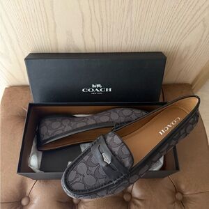 Coach Black Flats Classic Design